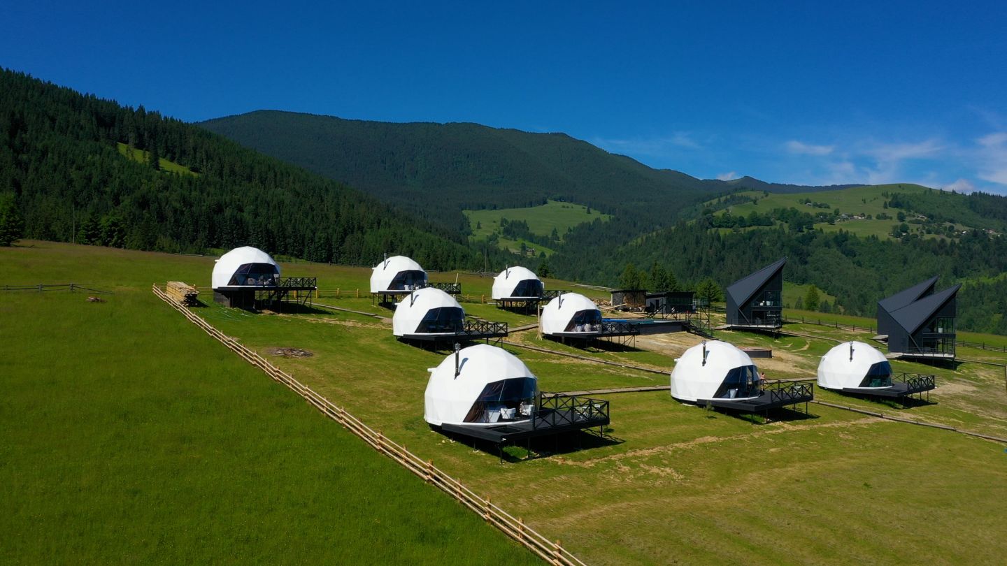 Harmony geodesic dome kit exterior