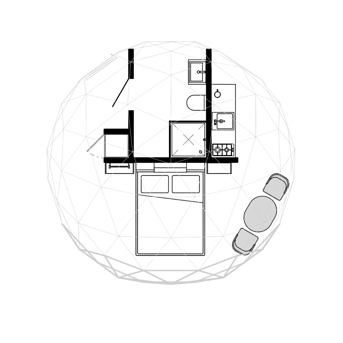 Dome 6 - 6m/20ft Geodesic Dome