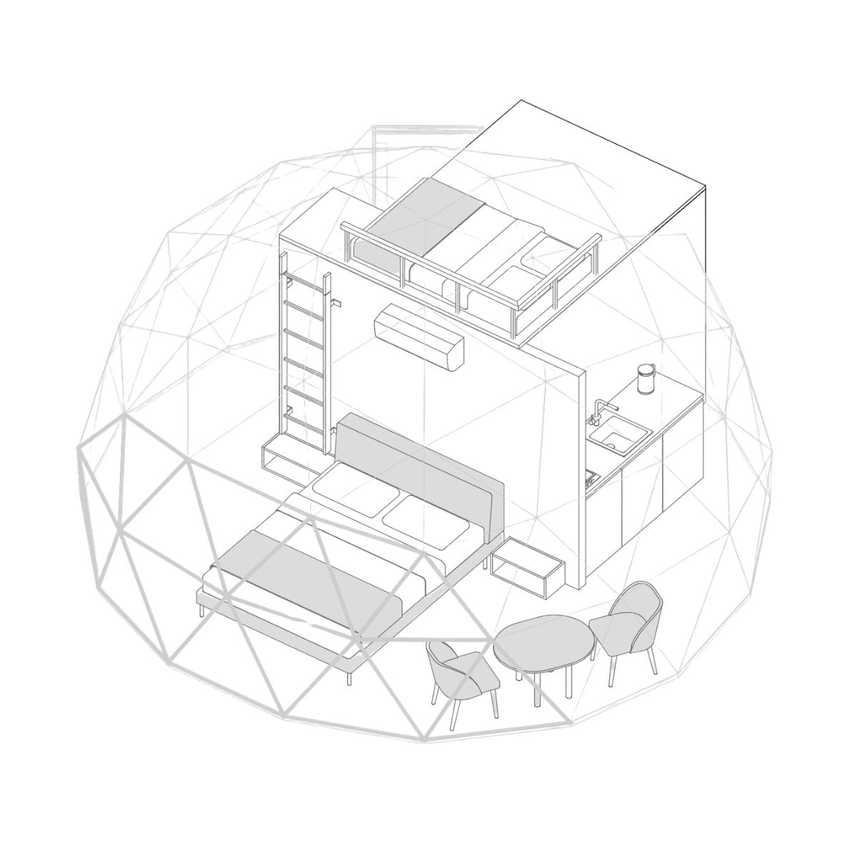 Dome 6 - 6m/20ft Geodesic Dome