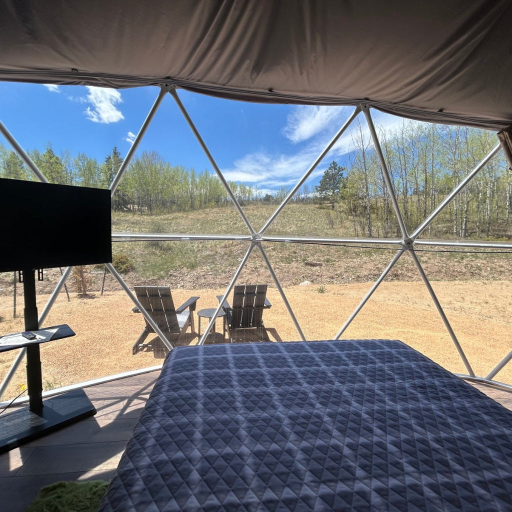 20 ft geodesic dome kit, glass front