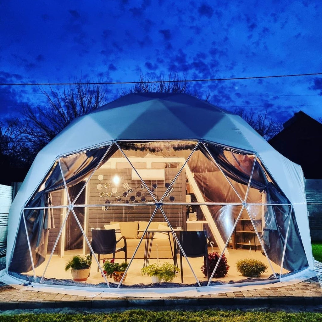 Harmony Dome 6 geodesic dome, 6m/20ft, mountain setting