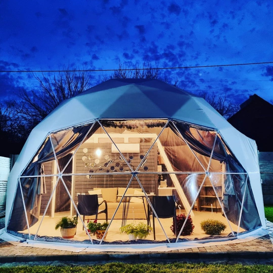 Harmony Dome 6 geodesic dome, 6m/20ft, mountain setting